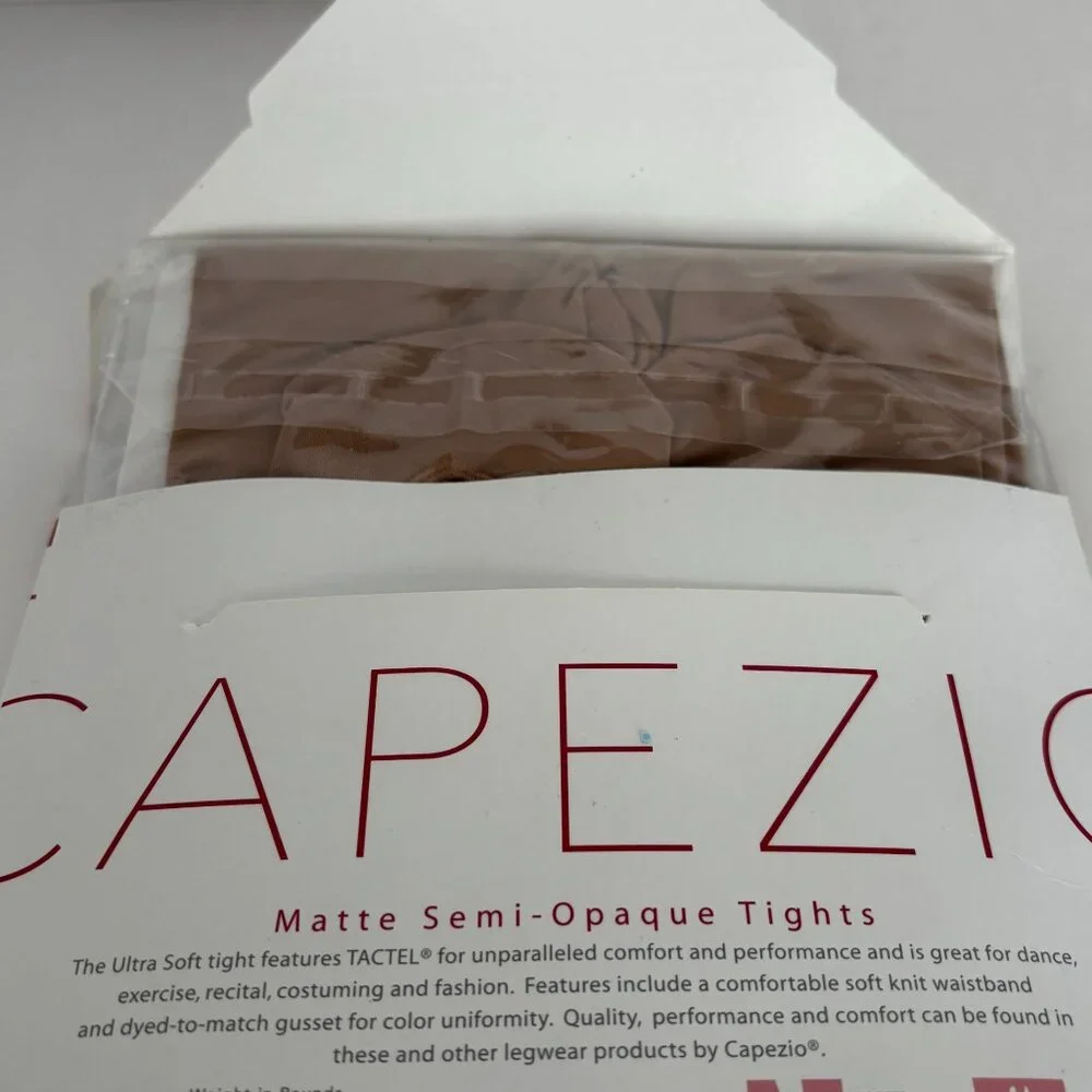 Capezio Transition Tights Ultra Soft Matte Semi-Opaque Girls 2-6 Dance 1816X